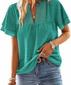 Casual Flowy Swiss Dot Tee MT56