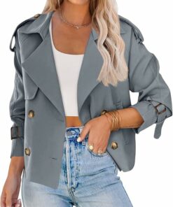 Crop Double Breasted Jacket MT65