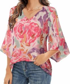 Women Dressy Chiffon Blouse MT46
